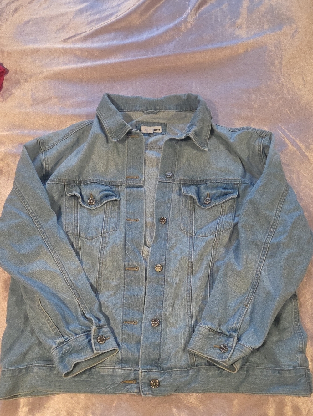 LOFT Light Blue Denim Jean Jacket